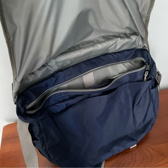 L.L. Bean Navy Messenger Laptop Bag